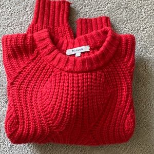 Madewell red sweater
